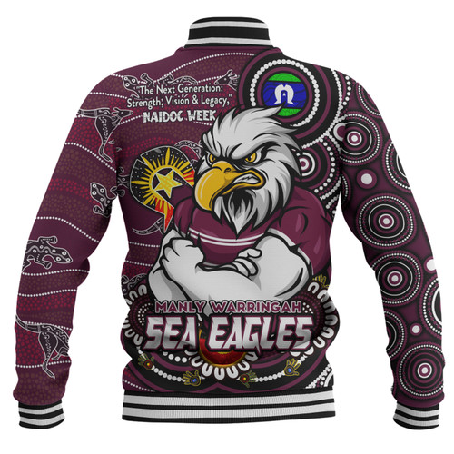 Manly Warringah Sea Eagles Baseball Jacket Spirit Of NAIDOC Series