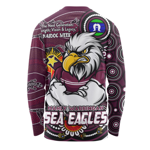 Manly Warringah Sea Eagles Long Sleeve T-shirt Spirit Of NAIDOC Series Manly Warringah Sea Eagles Long Sleeve T-shirt Spirit Of NAIDOC Series