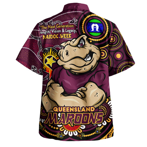 Queensland Maroons Hawaiian Shirt Spirit Of NAIDOC Series Queensland Maroons Hawaiian Shirt Spirit Of NAIDOC Series