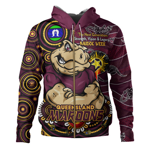 Queensland Maroons Hoodie Spirit Of NAIDOC Series Queensland Maroons Hoodie Spirit Of NAIDOC Series
