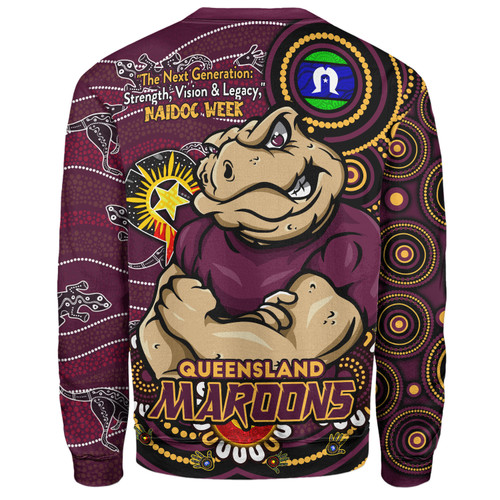 Queensland Maroons Sweatshirt Spirit Of NAIDOC Series Queensland Maroons Sweatshirt Spirit Of NAIDOC Series