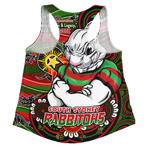 South Sydney Rabbitohs Women Racerback Singlet Spirit Of NAIDOC Series South Sydney Rabbitohs Women Racerback Singlet Spirit Of NAIDOC Series