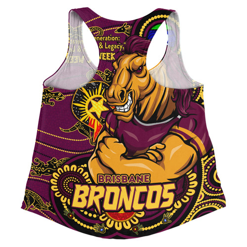 Brisbane Broncos Women Racerback Singlet Spirit Of NAIDOC Series Brisbane Broncos Women Racerback Singlet Spirit Of NAIDOC Series