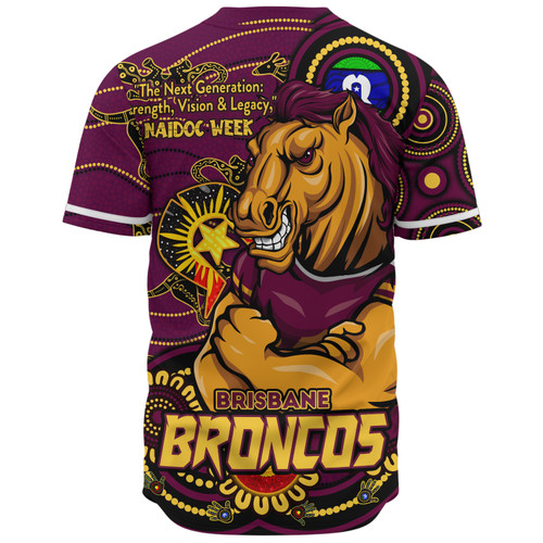 Brisbane Broncos Baseball Shirt Spirit Of NAIDOC Series Brisbane Broncos Baseball Shirt Spirit Of NAIDOC Series