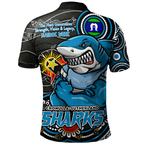 Cronulla-Sutherland Sharks Polo Shirt Spirit Of NAIDOC Series Cronulla-Sutherland Sharks Polo Shirt Spirit Of NAIDOC Series