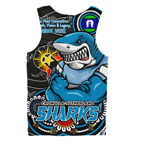 Cronulla-Sutherland Sharks Men Singlet Spirit Of NAIDOC Series