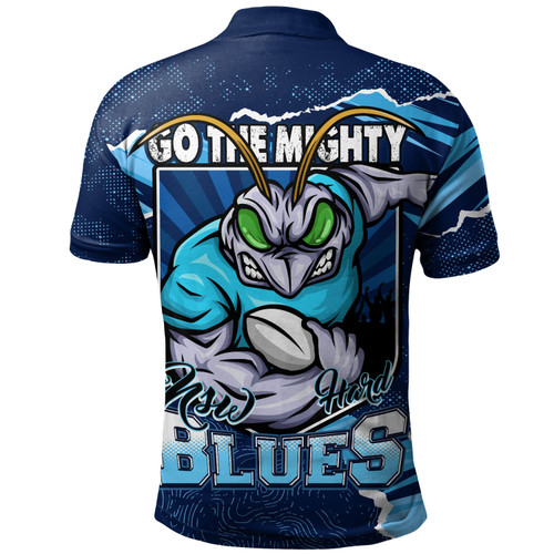 New South Wales Blues Polo Shirt NSW Rampage Cockroaches Edition New South Wales Blues Polo Shirt NSW Rampage Cockroaches Edition