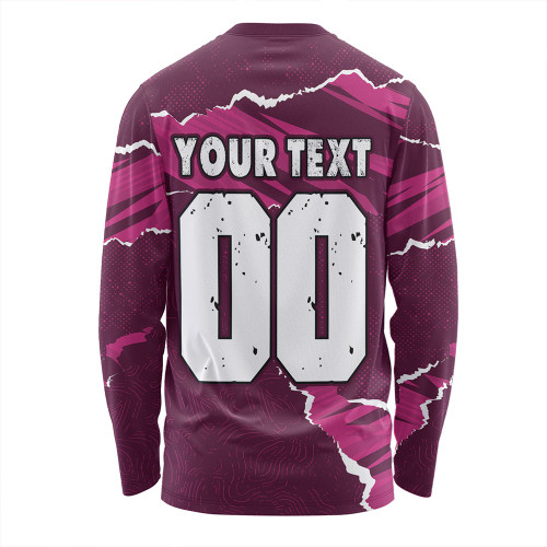 Queensland Maroons Long Sleeve T-shirt QLD Rampage Cane Toad Edition Queensland Maroons Long Sleeve T-shirt QLD Rampage Cane Toad Edition