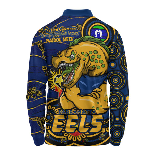 Parramatta Eels Long Sleeve Polo Shirt Spirit Of NAIDOC Series Parramatta Eels Long Sleeve Polo Shirt Spirit Of NAIDOC Series