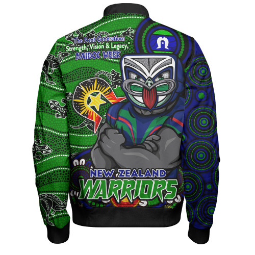 New Zealand Warriors Bomber Jacket Spirit Of NAIDOC Series New Zealand Warriors Bomber Jacket Spirit Of NAIDOC Series