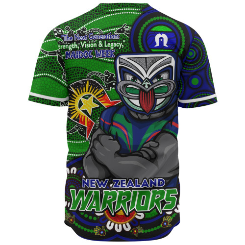 New Zealand Warriors Baseball Shirt Spirit Of NAIDOC Series New Zealand Warriors Baseball Shirt Spirit Of NAIDOC Series
