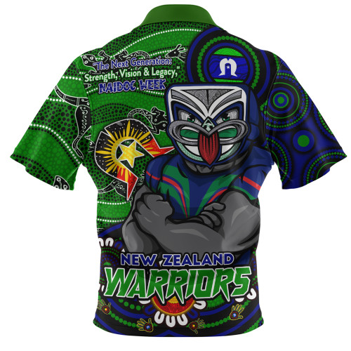 New Zealand Warriors Zip Polo Shirt Spirit Of NAIDOC Series New Zealand Warriors Zip Polo Shirt Spirit Of NAIDOC Series