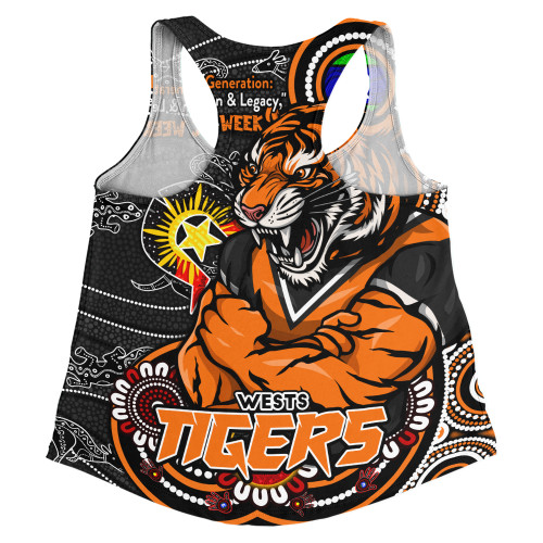 Wests Tigers Women Racerback Singlet Spirit Of NAIDOC Series Wests Tigers Women Racerback Singlet Spirit Of NAIDOC Series
