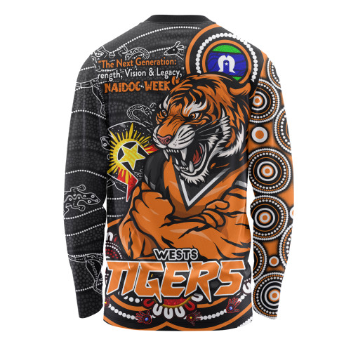 Wests Tigers Long Sleeve T-shirt Spirit Of NAIDOC Series Wests Tigers Long Sleeve T-shirt Spirit Of NAIDOC Series