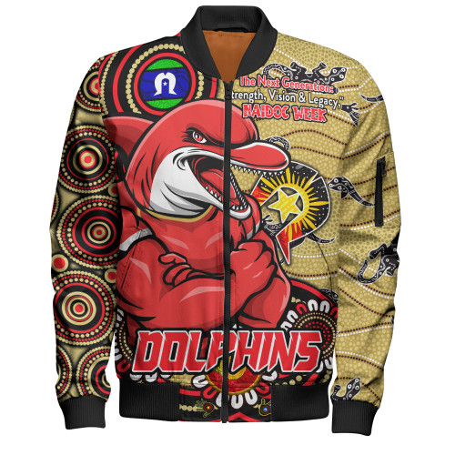 Redcliffe Dolphins Bomber Jacket Spirit Of NAIDOC Series