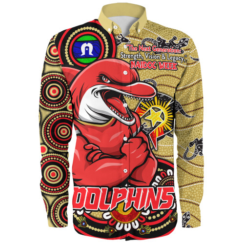 Redcliffe Dolphins Long Sleeve Shirt Spirit Of NAIDOC Series
