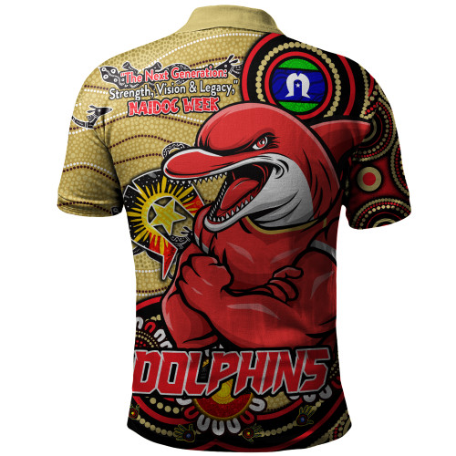 Redcliffe Dolphins Polo Shirt Spirit Of NAIDOC Series Redcliffe Dolphins Polo Shirt Spirit Of NAIDOC Series