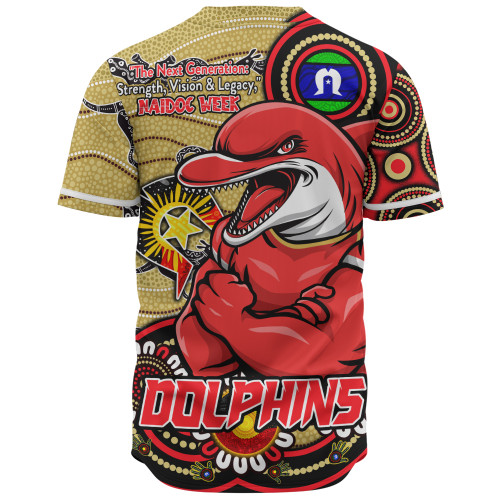 Redcliffe Dolphins Baseball Shirt Spirit Of NAIDOC Series
