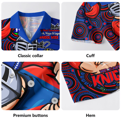 Newcastle Knights Hawaiian Shirt Spirit Of NAIDOC Series Newcastle Knights Hawaiian Shirt Spirit Of NAIDOC Series