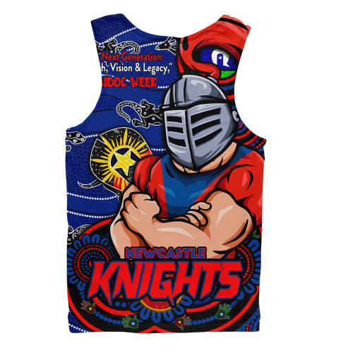 Newcastle Knights Men Singlet Spirit Of NAIDOC Series