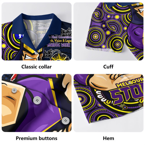 Melbourne Storm Hawaiian Shirt Spirit Of NAIDOC Series Melbourne Storm Hawaiian Shirt Spirit Of NAIDOC Series