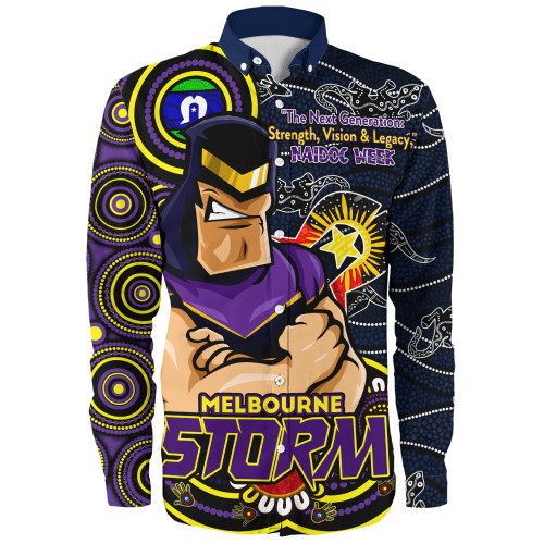 Melbourne Storm Long Sleeve Shirt Spirit Of NAIDOC Series