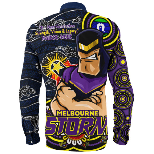 Melbourne Storm Long Sleeve Shirt Spirit Of NAIDOC Series