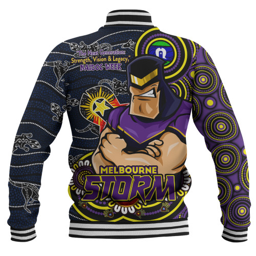 Melbourne Storm Baseball Jacket Spirit Of NAIDOC Series Melbourne Storm Baseball Jacket Spirit Of NAIDOC Series
