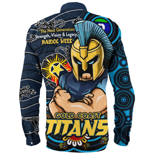 Gold Coast Titans Long Sleeve Shirt Spirit Of NAIDOC Series