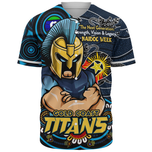 Gold Coast Titans Baseball Shirt Spirit Of NAIDOC Series