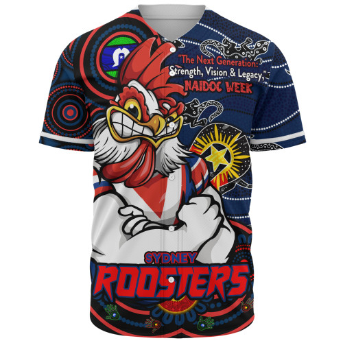 Sydney Roosters Baseball Shirt Spirit Of NAIDOC Series