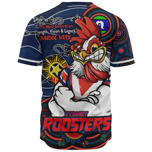 Sydney Roosters Baseball Shirt Spirit Of NAIDOC Series