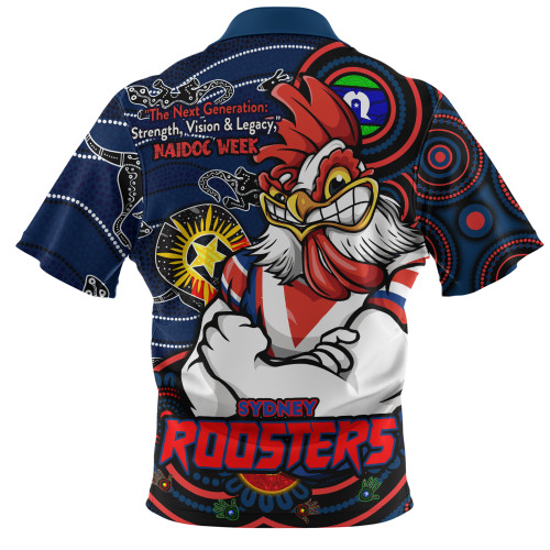 Sydney Roosters Zip Polo Shirt Spirit Of NAIDOC Series