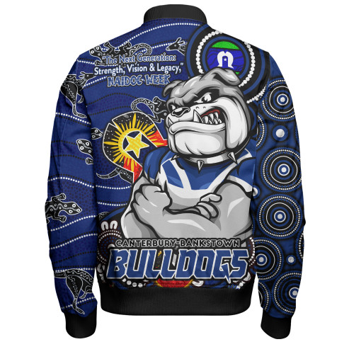 Canterbury-Bankstown Bulldogs Bomber Jacket Spirit Of NAIDOC Series Canterbury-Bankstown Bulldogs Bomber Jacket Spirit Of NAIDOC Series