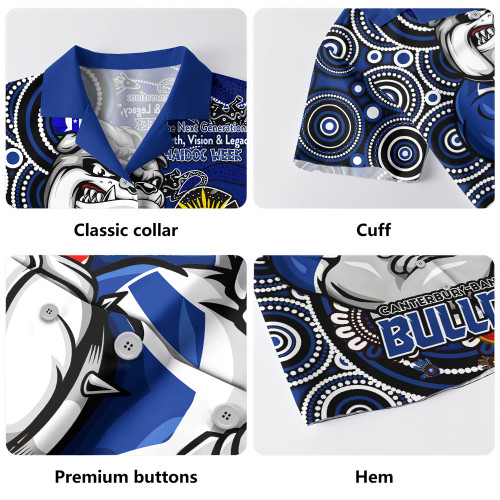 Canterbury-Bankstown Bulldogs Hawaiian Shirt Spirit Of NAIDOC Series Canterbury-Bankstown Bulldogs Hawaiian Shirt Spirit Of NAIDOC Series