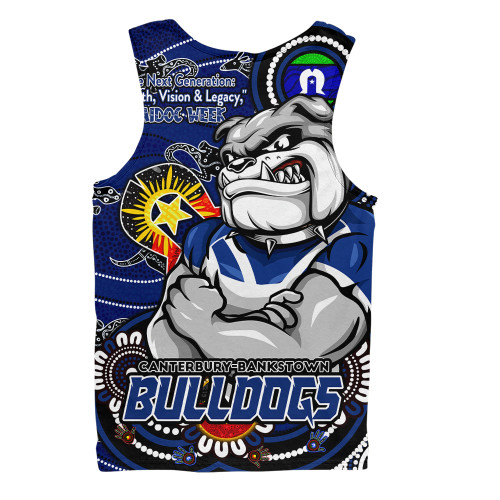 Canterbury-Bankstown Bulldogs Men Singlet Spirit Of NAIDOC Series