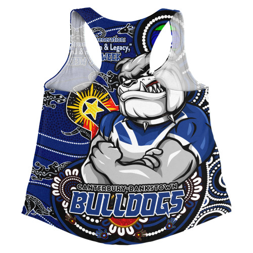 Canterbury-Bankstown Bulldogs Women Racerback Singlet Spirit Of NAIDOC Series