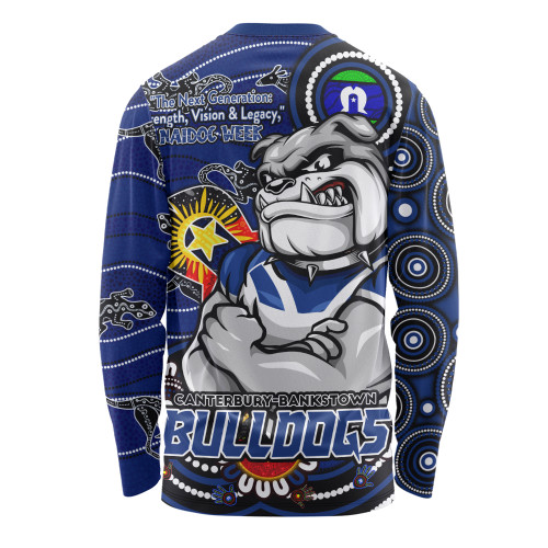 Canterbury-Bankstown Bulldogs Long Sleeve T-shirt Spirit Of NAIDOC Series Canterbury-Bankstown Bulldogs Long Sleeve T-shirt Spirit Of NAIDOC Series