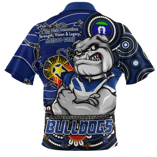 Canterbury-Bankstown Bulldogs Zip Polo Shirt Spirit Of NAIDOC Series Canterbury-Bankstown Bulldogs Zip Polo Shirt Spirit Of NAIDOC Series