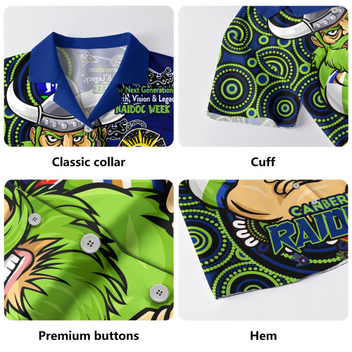 Canberra Raiders Hawaiian Shirt Spirit Of NAIDOC Series Canberra Raiders Hawaiian Shirt Spirit Of NAIDOC Series