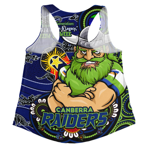Canberra Raiders Women Racerback Singlet Spirit Of NAIDOC Series Canberra Raiders Women Racerback Singlet Spirit Of NAIDOC Series