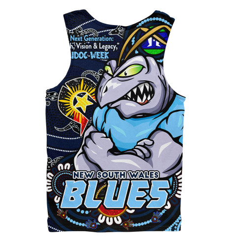 New South Wales Blues Men Singlet Spirit Of NAIDOC Series