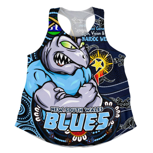 New South Wales Blues Women Racerback Singlet Spirit Of NAIDOC Series
