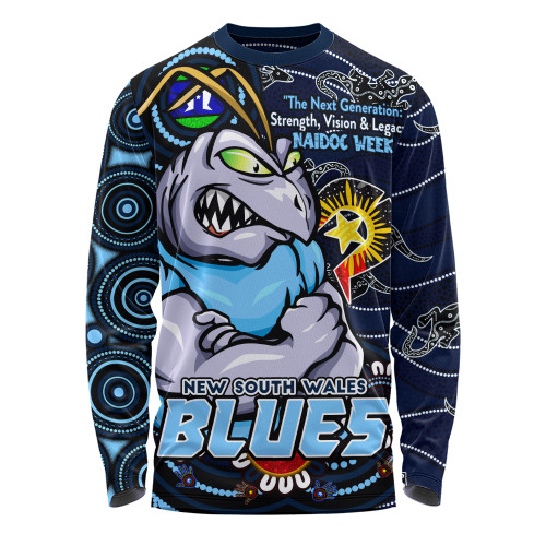 New South Wales Blues Long Sleeve T-shirt Spirit Of NAIDOC Series