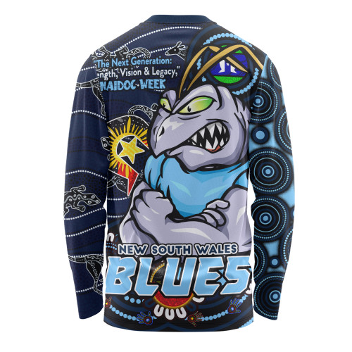New South Wales Blues Long Sleeve T-shirt Spirit Of NAIDOC Series