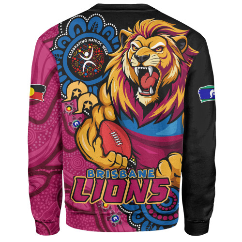 Brisbane Lions Sweatshirt Power Through Generations NAIDOC Edition