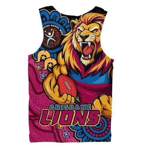 Brisbane Lions Men Singlet Power Through Generations NAIDOC Edition