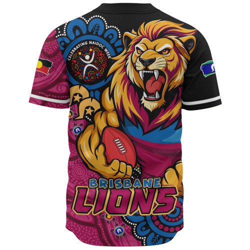 Brisbane Lions Baseball Shirt Power Through Generations NAIDOC Edition