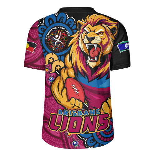 Brisbane Lions Rugby Jersey Power Through Generations NAIDOC Edition