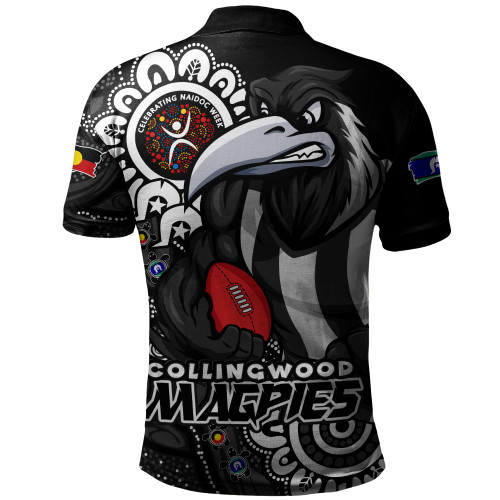 Collingwood Polo Shirt Power Through Generations NAIDOC Edition Collingwood Polo Shirt Power Through Generations NAIDOC Edition